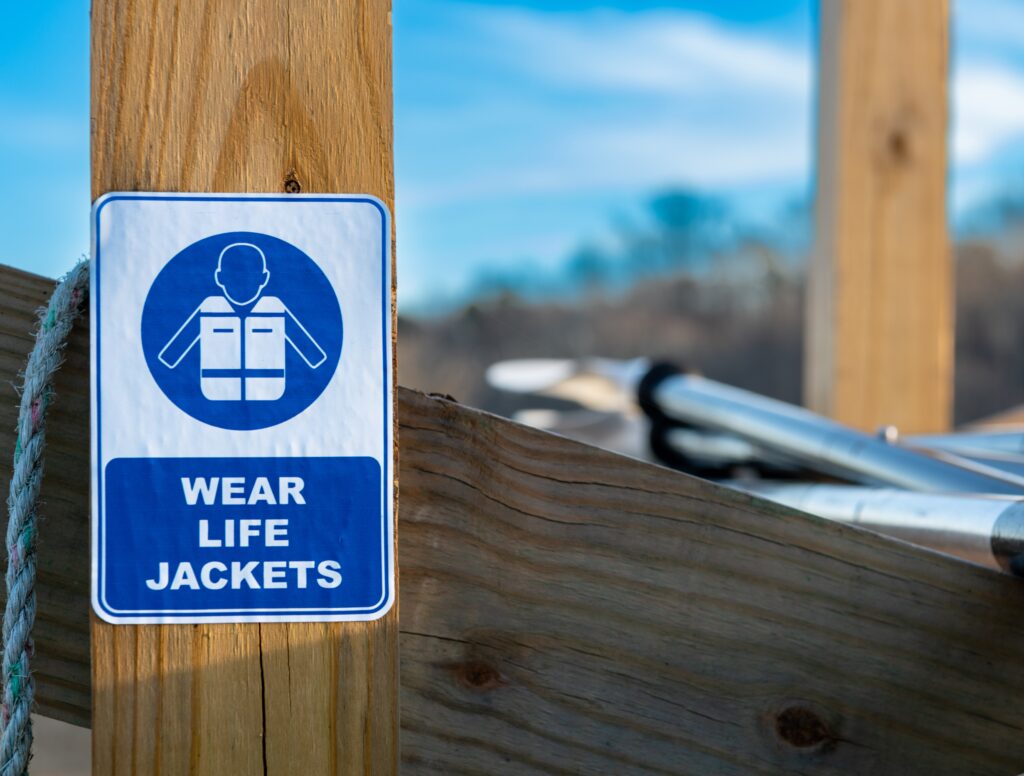 Wear Life Jacket Sign