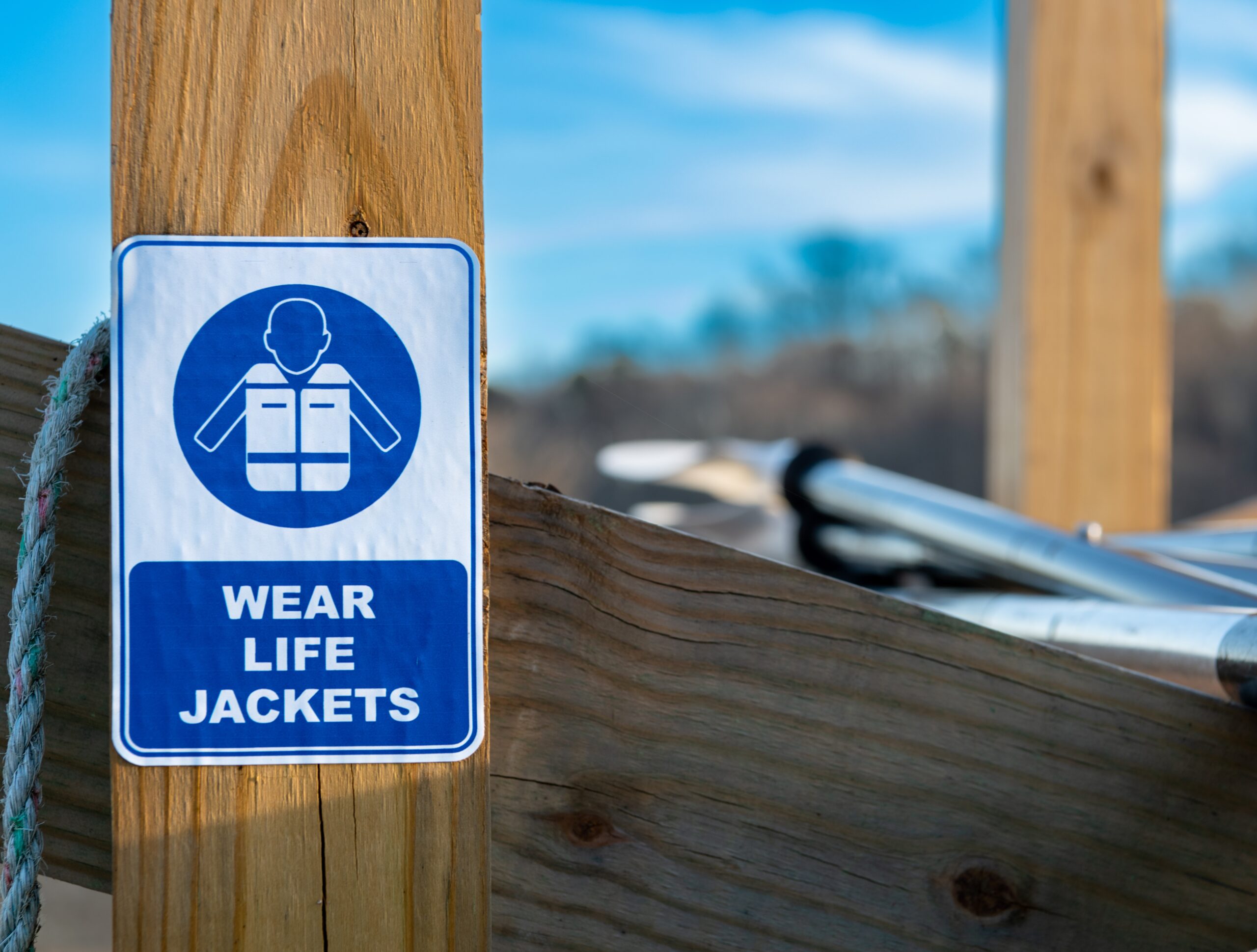 Wear Life Jacket Sign
